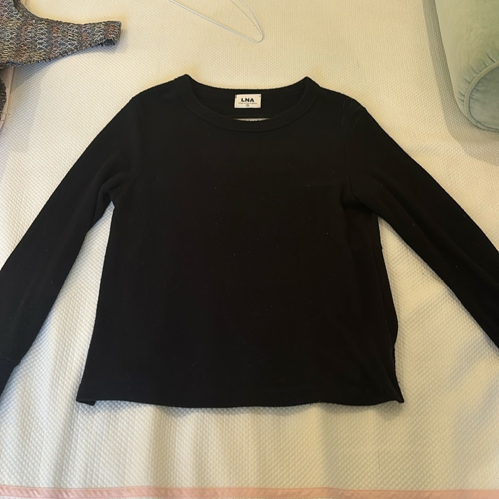LNA black cutout sweater, size xs, only worn a few times